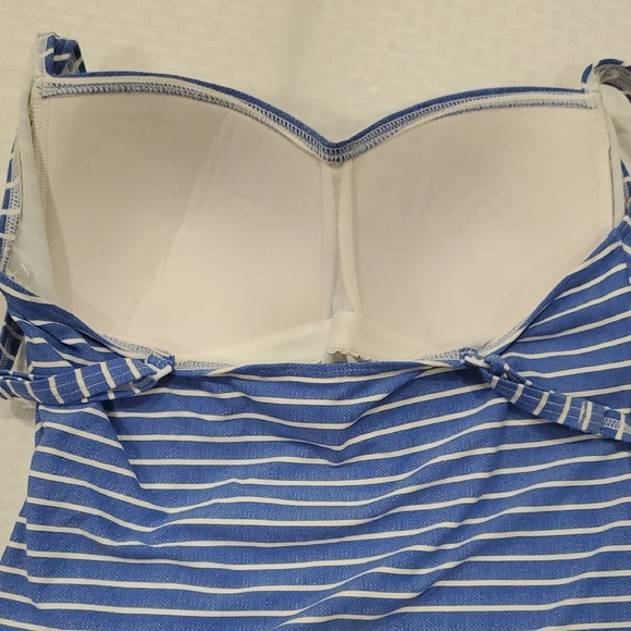 NipTuck Blue Striped One-Piece Swimsuit - Picture 7 of 13